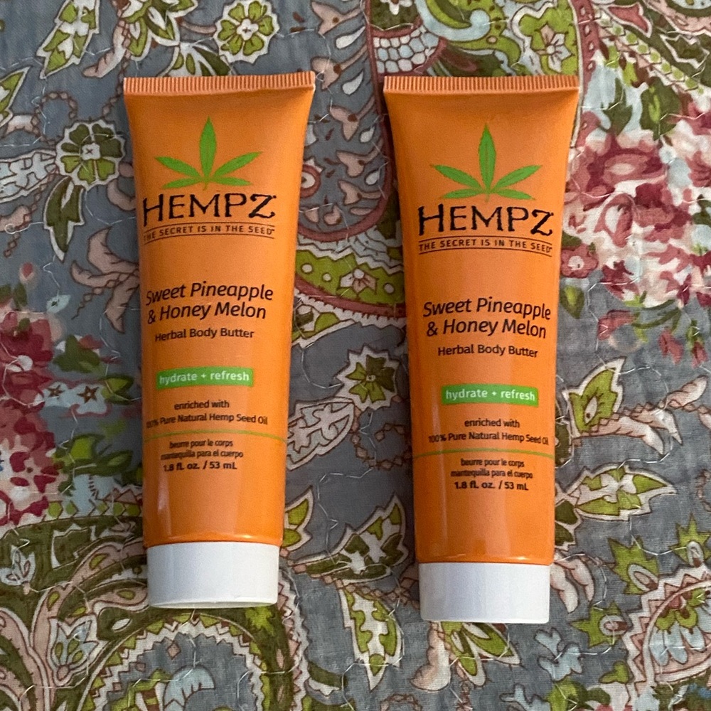 HEMPZ Sweet Pineapple & Honey Melon Herbal Body Butter Bundle Travel Size